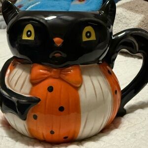 Black and Orange Cat Mug